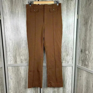 Everlane Pants Womens 14 The Work It Flare Ponte Brown Color Stretch Knit